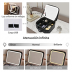 Cosmetiquera con Espejo y Luz Led