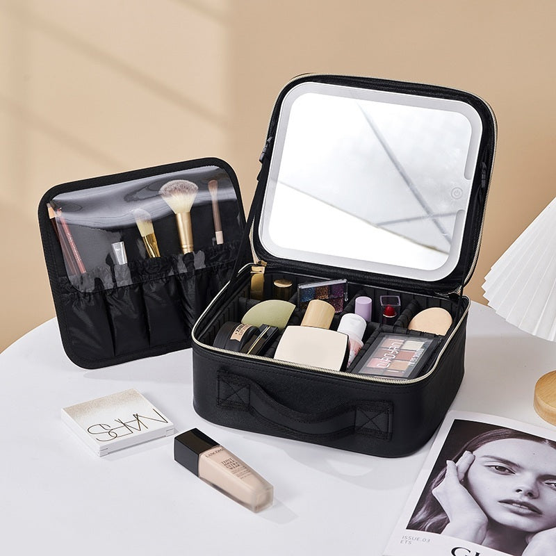 Cosmetiquera con Espejo y Luz Led