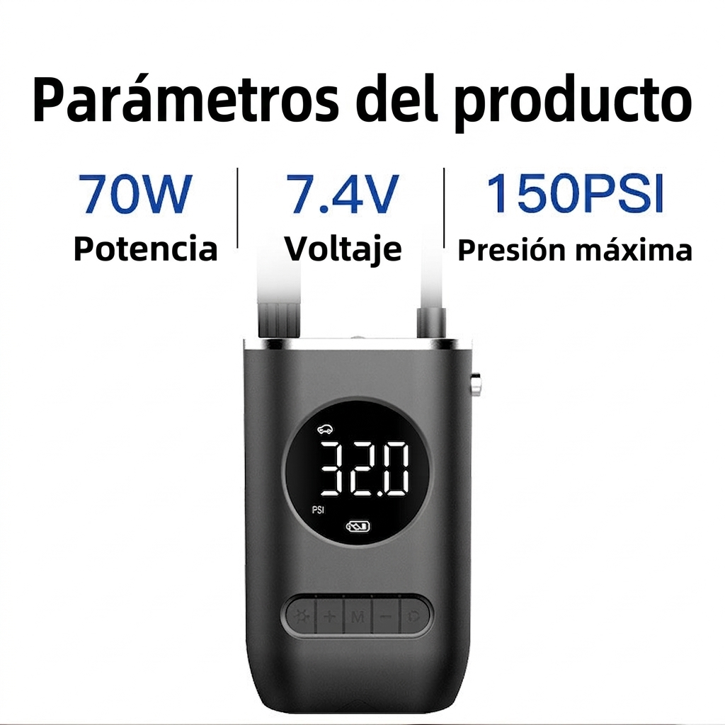 Compresor portátil - Infla neumáticos y mucho mas