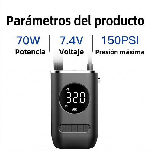 Compresor portátil - Infla neumáticos y mucho mas